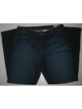 Eddie Bauer Women’s 16 Long Bootcut Jeans Dark Wash Stretch Denim NWT